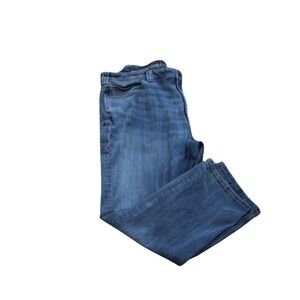 Duluth Trading Ballroom Double Flex Jeans Light Wash Men's 42X32 Relaxed Fit